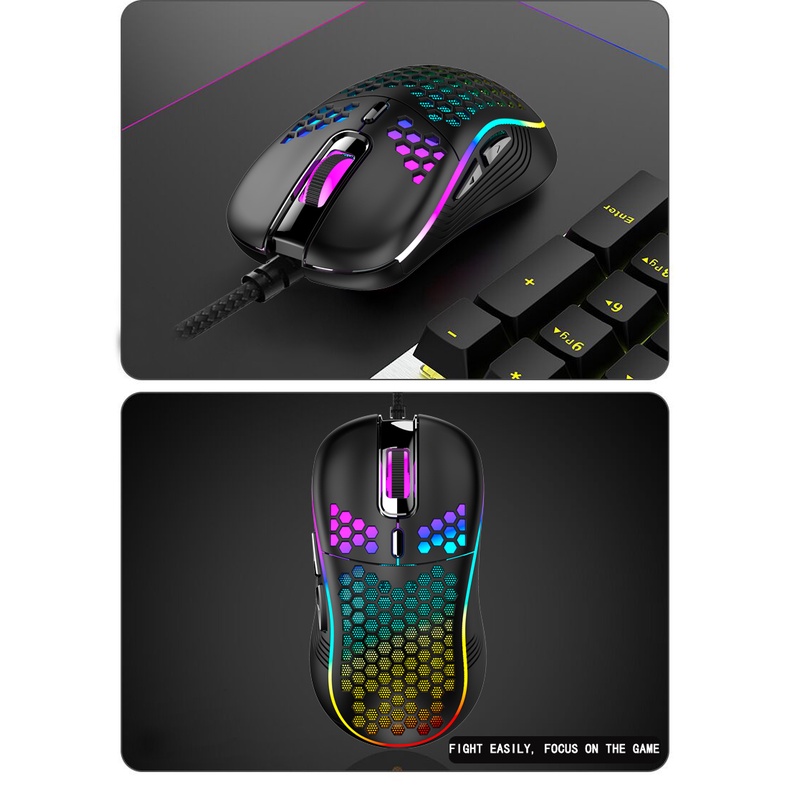 Chuột Gaming ICEDI - D110  Led RGB ( Chuột Gaming Siêu Nhẹ, LED RGB, Chuột Lỗ ) Chính Hãng Bảo Hành 12 Tháng