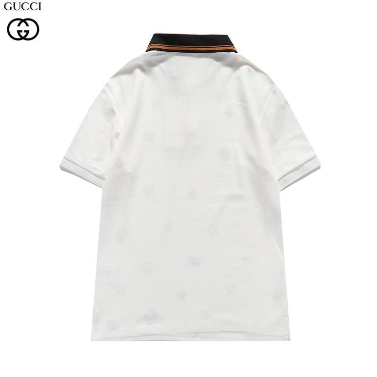 Áo Thun Polo Tay Ngắn Chất Liệu Cotton Thêu Hoạ Tiết Gucci Thời Trang Dành Cho Nam Và Nữ | BigBuy360 - bigbuy360.vn