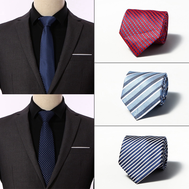 Cà vạt EFAN kẻ sọc/ kẻ sọc caro lịch lãm cho nam 8cm