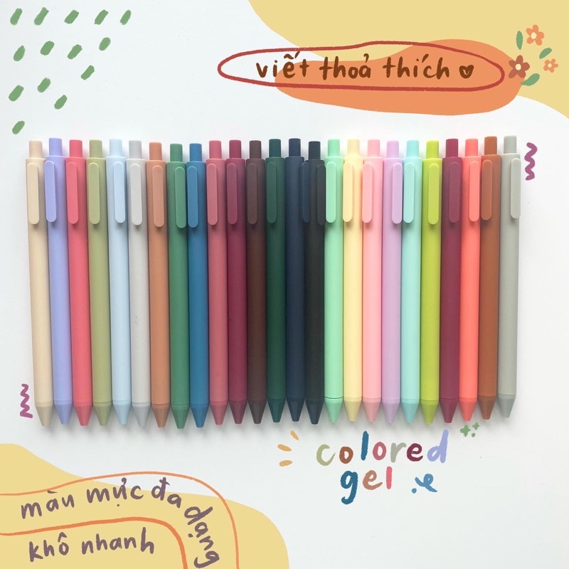 [Mã LIFEXANH03 giảm 10% đơn 500K] [BÚT KACO GEL]Bút gel nhiều màu đa dạng