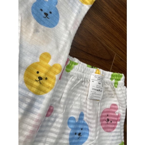 Bộ sát nách ba lỗ cotton oganic xuất hàn cho bé trai bé gái