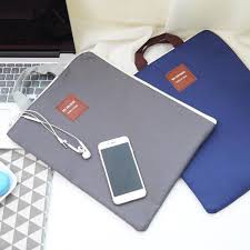 &lt;Được chọn màu&gt; Túi đựng laptop, máy tính bảng chống sốc, chống thấm nước có quai xách tiện lợi