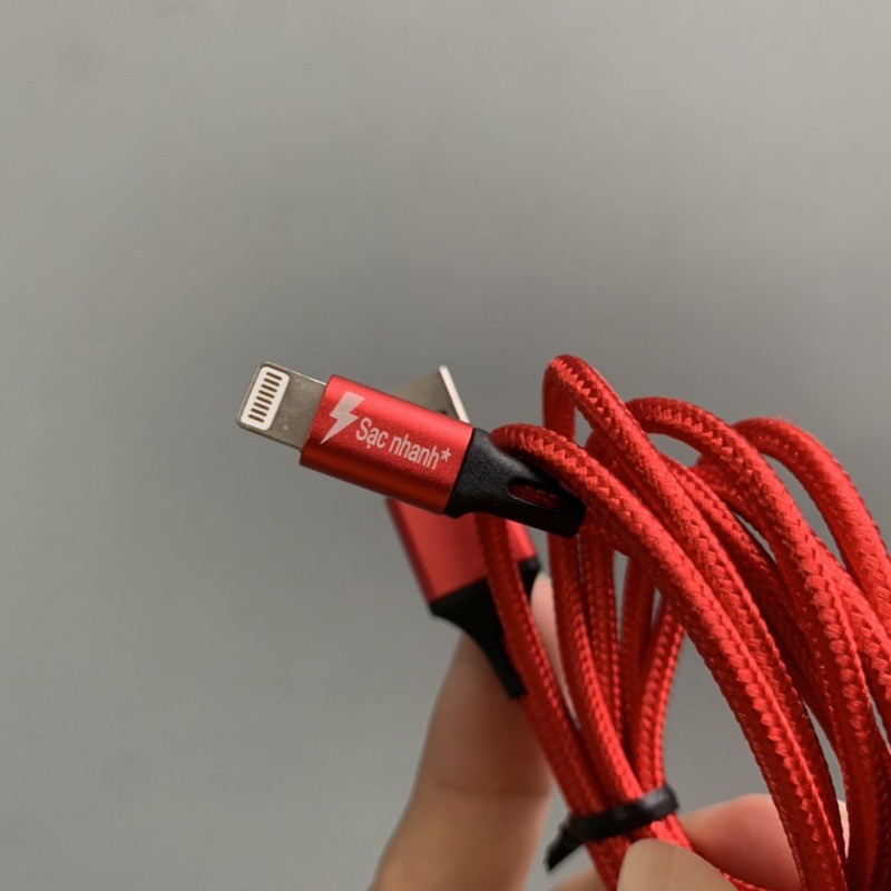 Cáp sạc IPOEM dài 1m-1m8-2m-3m chất liệu dù chống dối ,chống đứt