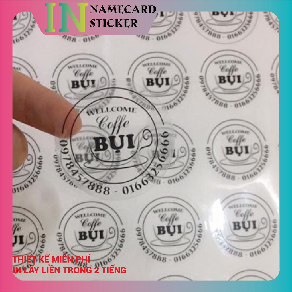 [COMBO 10 CON]  Sticker _in sticker_in Tem nhãn_in decal trong _In sticker theo yêu cầu_Miễn phí Thiết kế_LH báo giá.