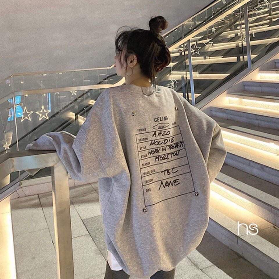 Áo Sweater Nam Nữ Celina - Áo Thu Đông Chất Nỉ Ngoại Mềm Mịn màu Xám Hottrend 2021 Có Ảnh Thật Tự Chụp Unisex X.Store