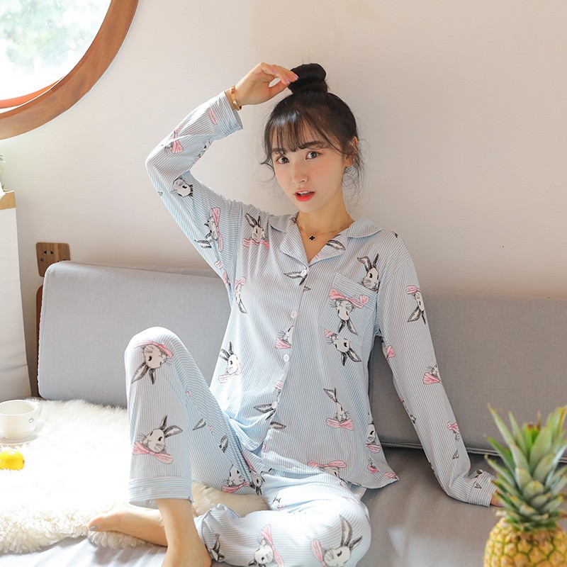 Bộ ngủ pijama dài tay thun sữa siêu hot [BD01]