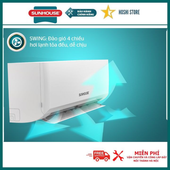 Điều hoà không khí 1 chiều SUNHOUSE SHR-AW09C410 lọc bụi mịn, tiết kiệm điện