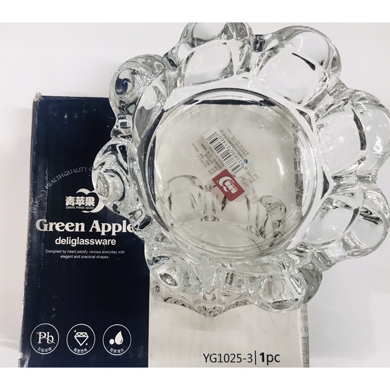 Gạt tàn thuốc lá thuỷ tinh cao cấp Green Apple YG1025