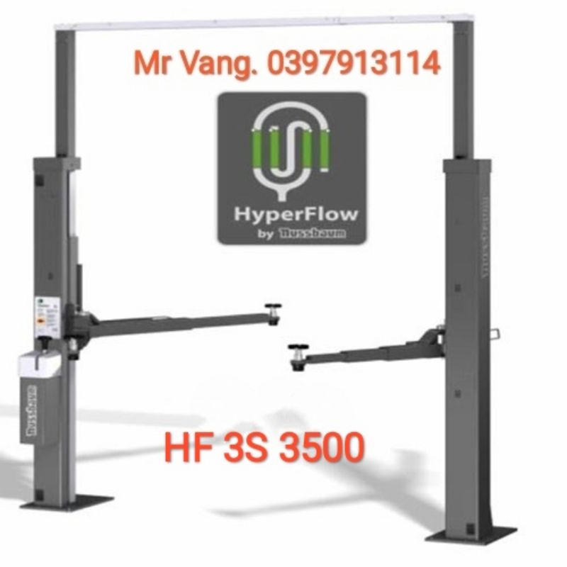 Cầu nâng 2 trụ thủy lực có cổng 3,5 tấn kiểu Power lift HF 3S 3500