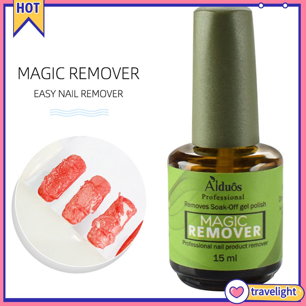 (Travelight) Nước tẩy sơn móng gel UV acrylic 8/15ml Aiduos