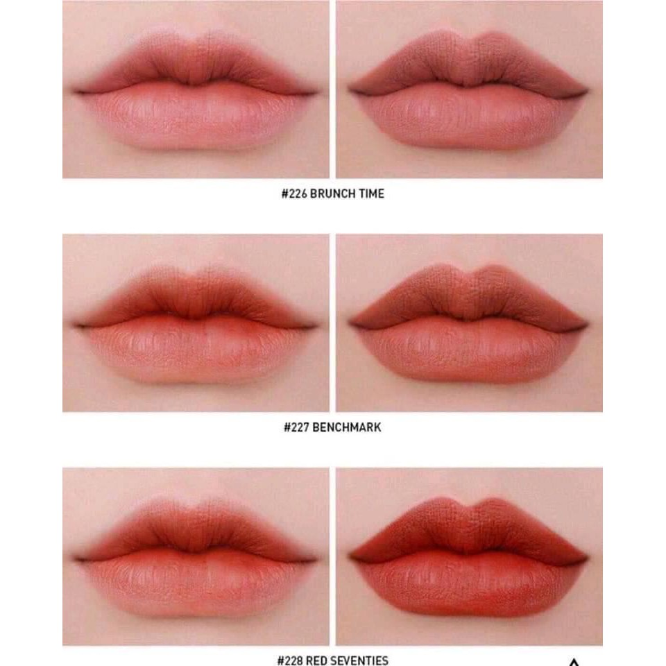 (SALE) Son 3CE Vỏ Vàng 226/227/228 3CE Matte Lip Color | BigBuy360 - bigbuy360.vn