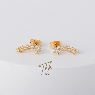 Set 3 Đôi Bông Tai Mạ Vàng 18k 149e