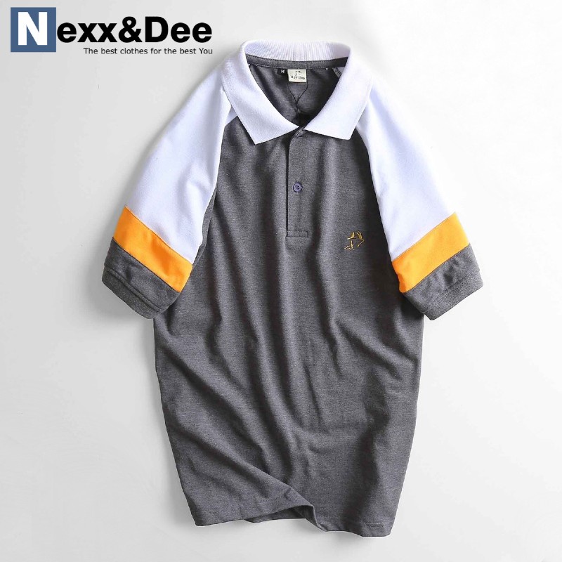 Áo thun nam polo cá sấu sọc ngang có cổ bẻ TRẺ TRUNG cao cấp Nexx&amp;Dee PL032