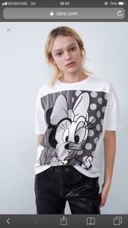 (Ảnh thật) Áo Phông Zara Hình Mickey
