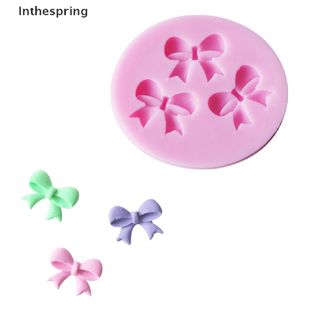 Khuôn Làm Bánh Chất Liệu Silicone Tự Làm Hình Nơ 3D