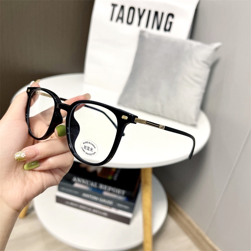 Mắt Kính Gọng Vuông Trong Suốt Chống Ánh Sáng Xanh Thời Trang Hàn Quốc