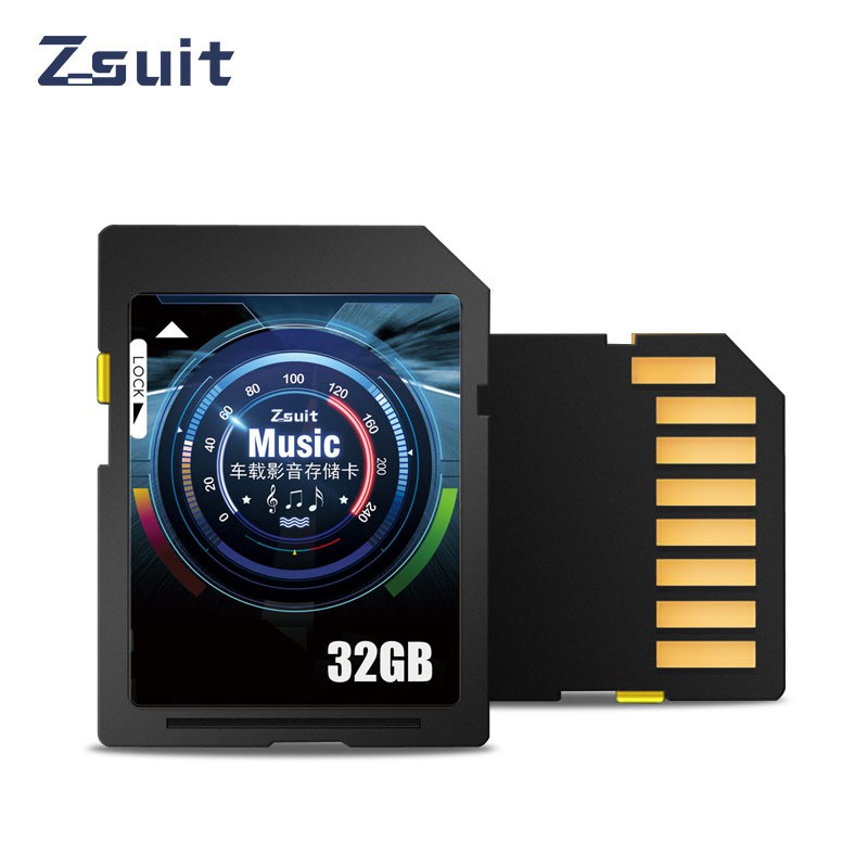 Thẻ nhớ SDHC 64GB 32GB 16GB Zsuit Class 10 80MB/s dùng cho ô tô, máy ảnh