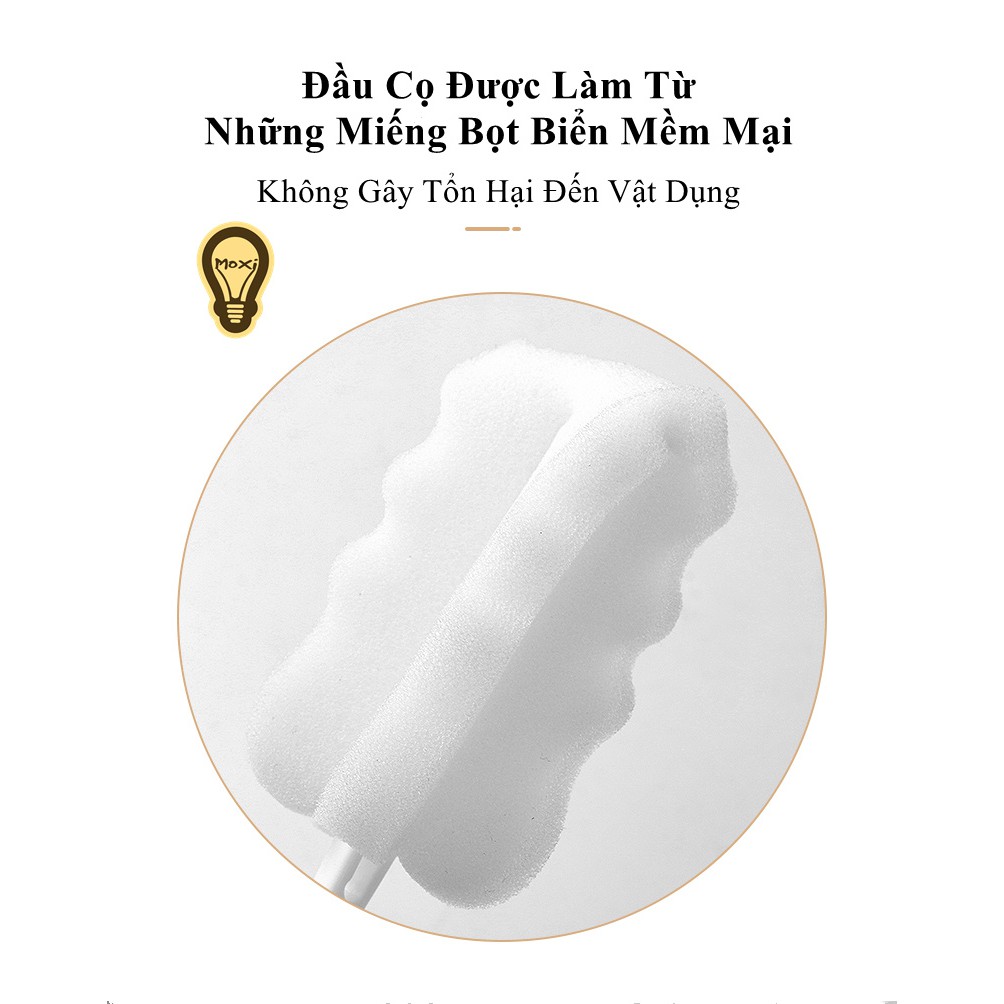 [HOT]Cọ rửa cốc, bình sữa mút tiện dụng xoay chuyển 360 độ MOXI.