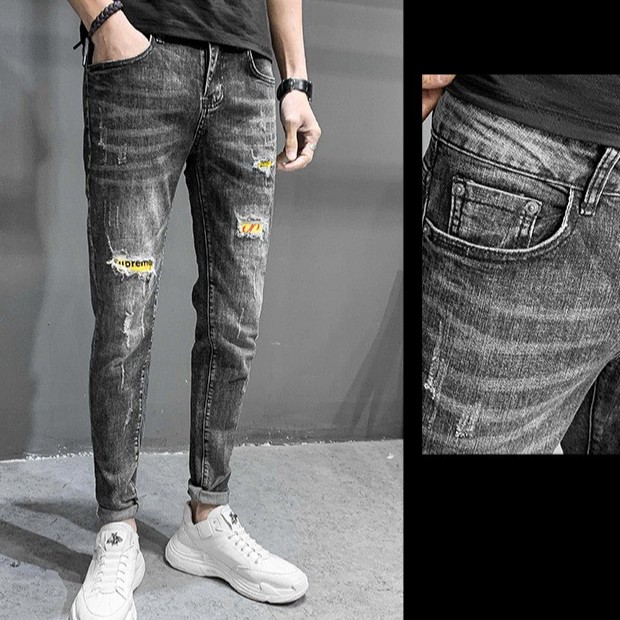 Quần Jean Nam Dáng Bó Chất Bò Cao Cấp | BigBuy360 - bigbuy360.vn