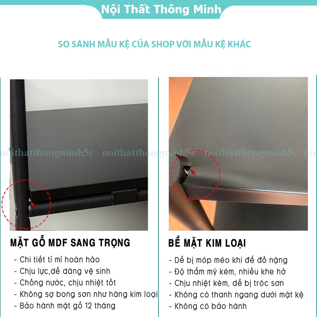 Kệ để đồ đa năng nhà bếp 3 4 tầng kép có bánh xe, kệ vi sóng gia vị nồi chiên không dầu thông minh đa năng