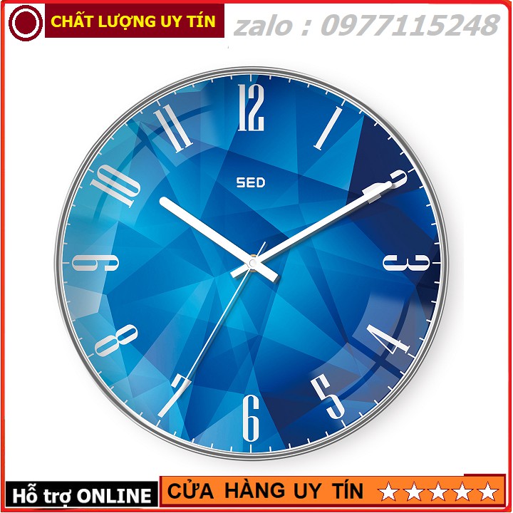 [HÀNG CHUẨN ] Đồng Hồ Treo Tường Kim Trôi Sang Trọng SED