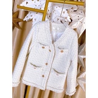 áo khoác dạ,áo khoác dạ tweed sang chảnh LOLITADRESSUP quảng châu cao cấp