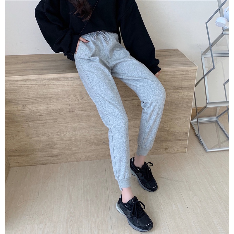 Quần Dài Lưng Cao Phong Cách Hàn Quốc Cho Nữ