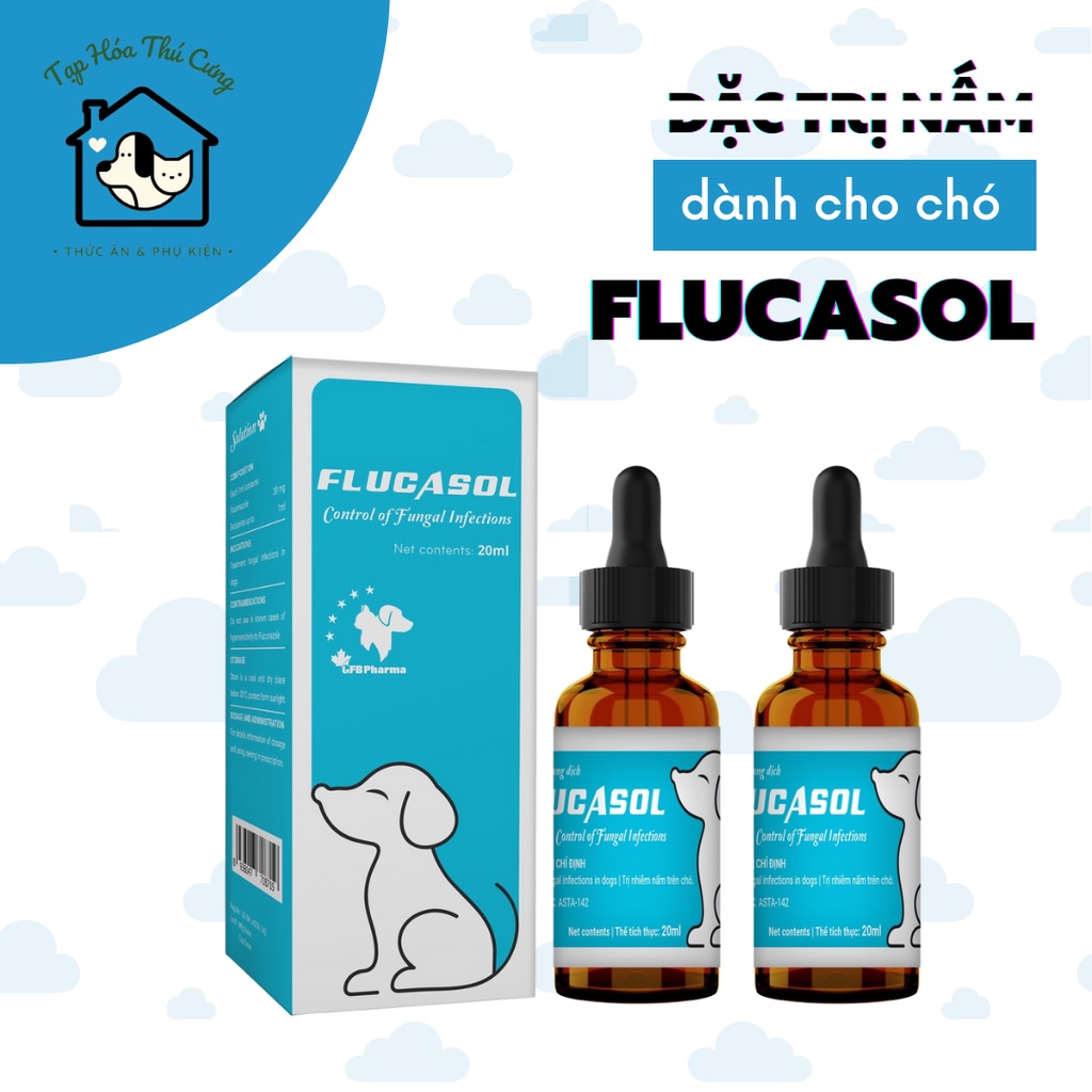FLUCASOL t.ri nấm cho chó 5ml xuất xứ GFP Pharma Canada