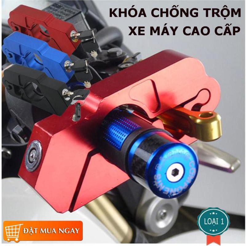 Khóa tay ga, tay phanh xe chống trộm hiệu quả mẫu mới 2021 Khóa phanh