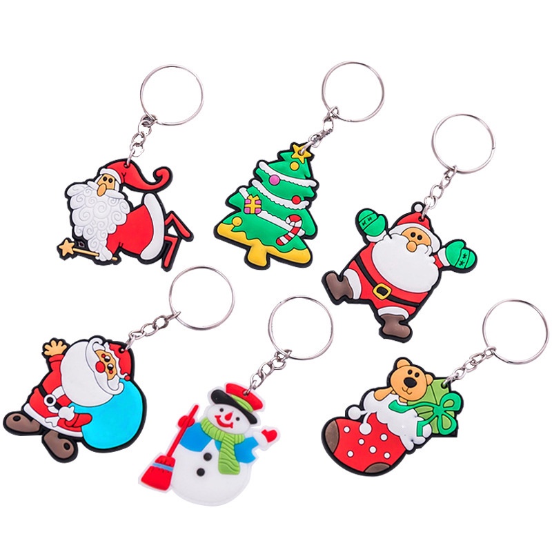 Móc khóa Noel 1 mặt 5CM làm quà tặng giáng sinh