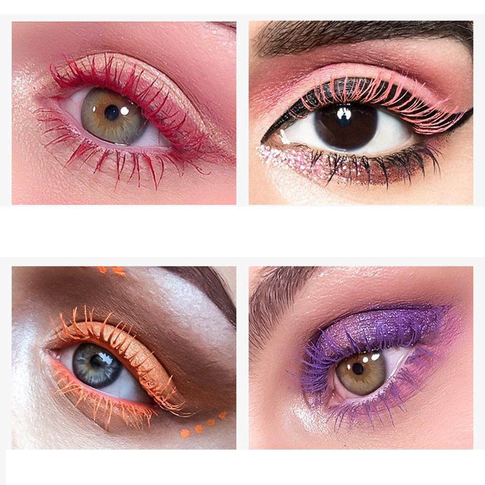 Mascara 4D Màu Sắc Lâu Trôi Chống Thấm Nước Chuốt Dày Mi