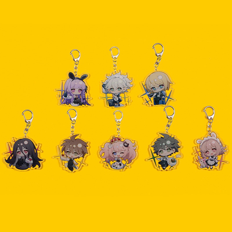 Móc Khóa Hai Mặt Bằng Acrylic Hình Nanami ChiaKi Nagito Komaeda Dễ Thương