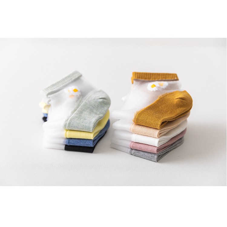 Túi 10 đôi tất vớ ren hoa cúc siêu hot hit dễ phối đồ DuMi Shop