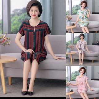 Đồ Bộ  Lanh Trung Niên Quần Lửng 🪴 Đồ Bộ Lửng Cho Mẹ  Vải Lanh BIGSIZE