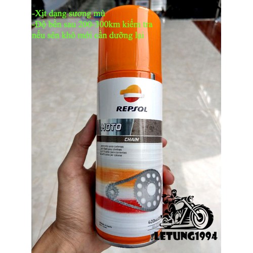 Dưỡng sên REPSOL chính hãng - nhập khẩu Tây Ban Nha 400ml