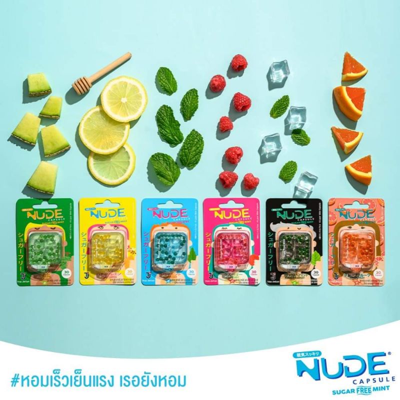 Kẹo Nude bạc hà thơm miệng Thái Lan Hộp 30 viên Win Metawin
