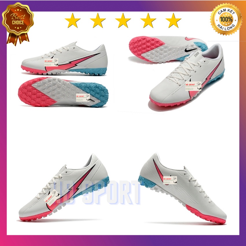 [Tặng Túi Rút,Tất,Vớ Cao Cấp]Giày Đá Bóng, Giày Đá Banh Sân Cỏ Nhân Tạo Mercurial Vapor 13 Academy TF Legendary-WHITE