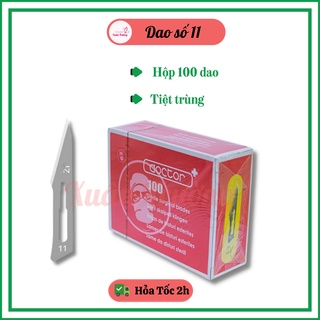 Dao 11 dùng trong tiểu phẫu, nặn mụn, dao mổ số 11