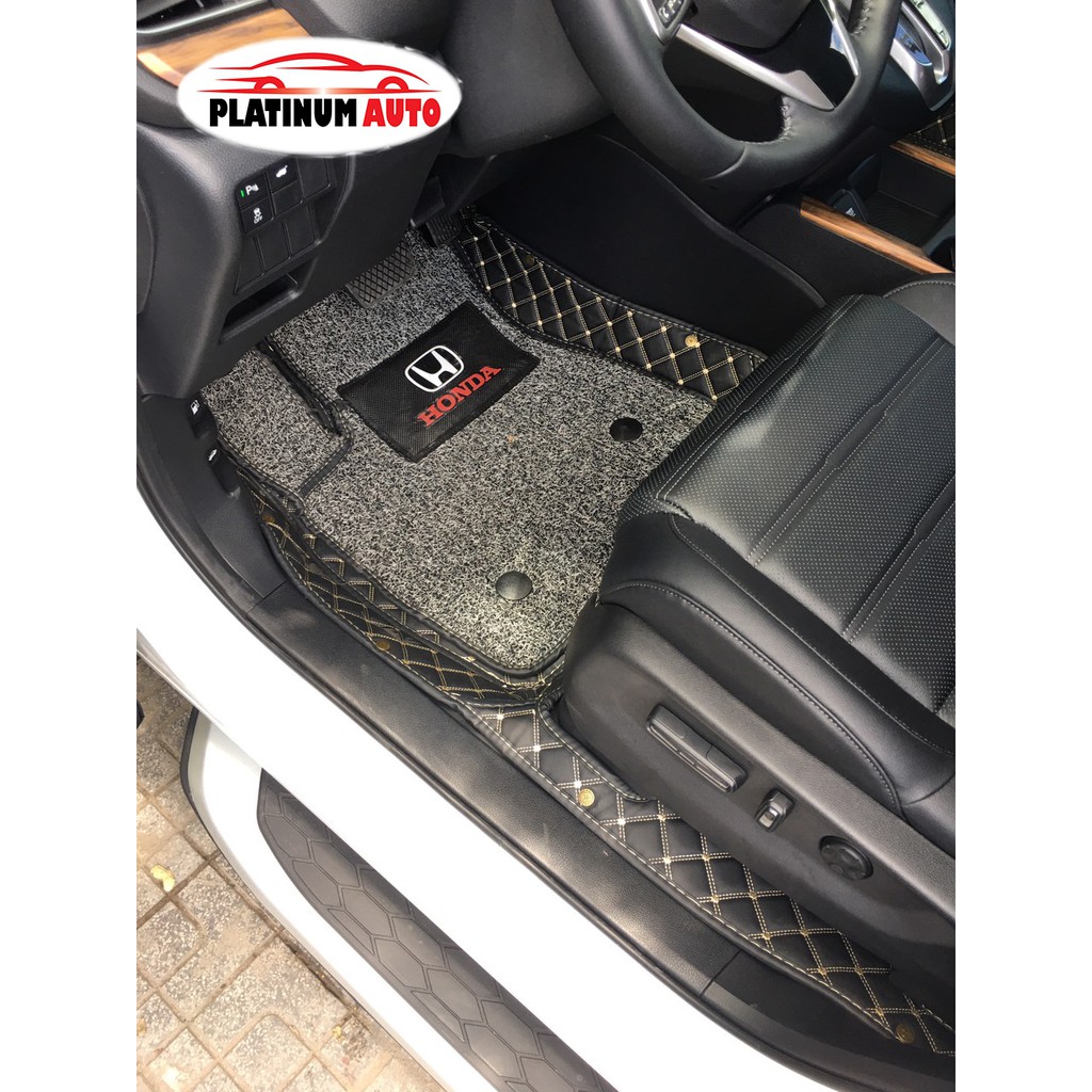 Thảm lót sàn ô tô 6D Honda Crv  - Da PU cao cấp, Không mùi, Giảm 20% tiếng ồn