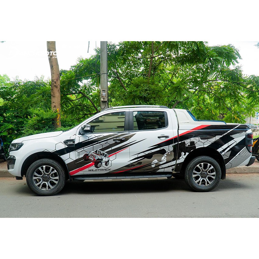 Tem sườn bán tải thể thao - Decal chính hãng cao cấp 3 lớp