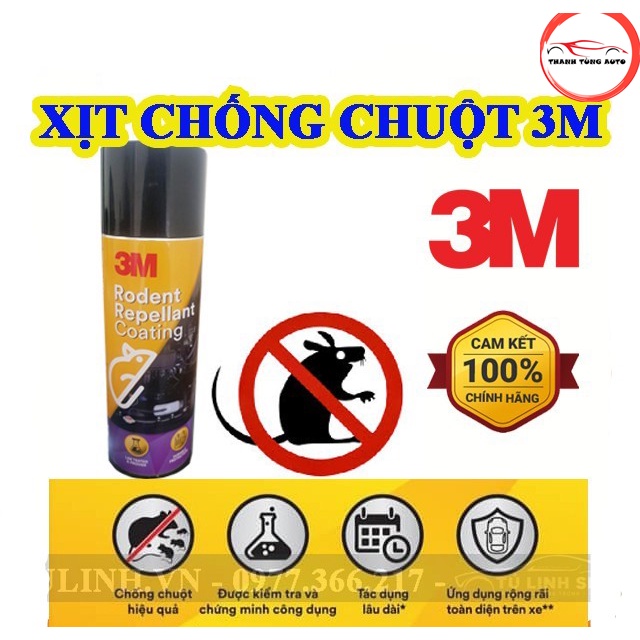 Chai Xịt Phủ Chống Chuột Xe Ô Tô 3M Rodent Repellant Coating 89797