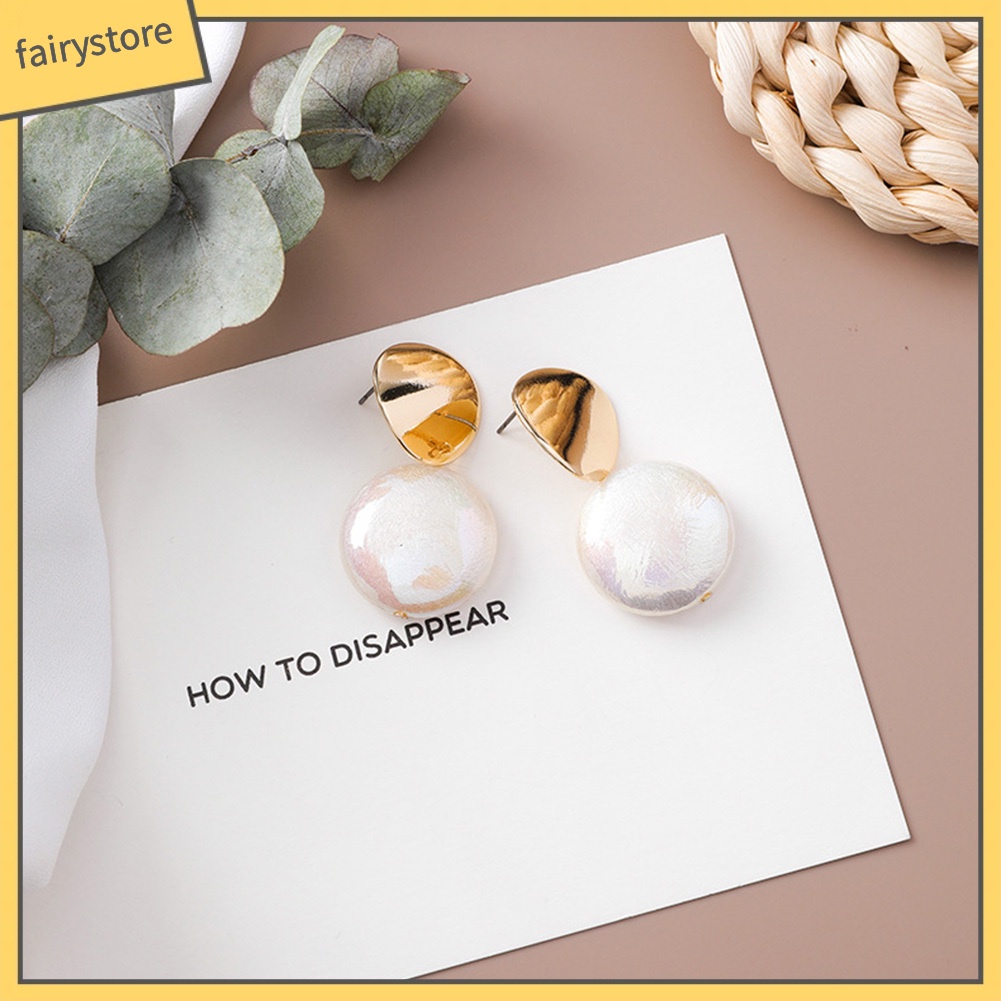 Hoa tai dáng dài phối hạt ngọc trai nhân tạo phong cách cổ điển cho nữ