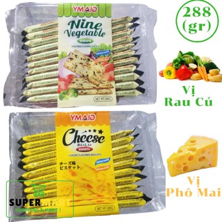 Bánh Quy Ymaid HongKong 288g (Vị Phô Mai hoặc Vị Rau Củ)