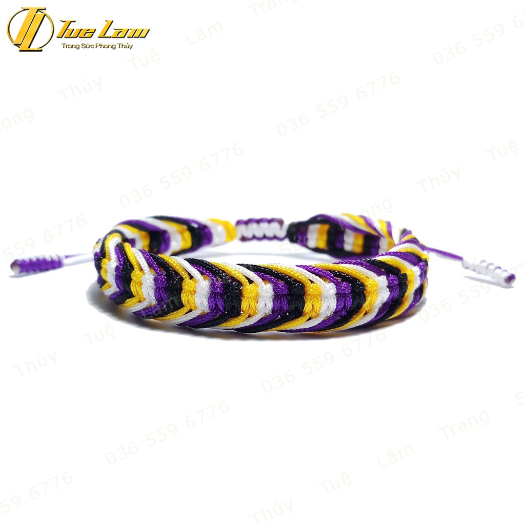 Vòng Tay Handmade Bện Chỉ Nhiều Màu Nút Thắt Cách Điệu May Mắn - Tuệ Lâm