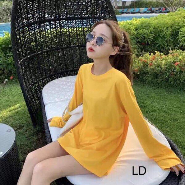 [FREESHIP ĐƠN TỪ 50K] Áo thun thụng trơn tay dài LDU0719