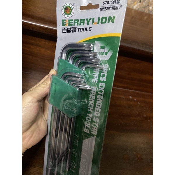 Bộ lục giác BerryLion 9 chi tiết, siêu bền chắc (Bộ lục giác đau lục giác -9món)