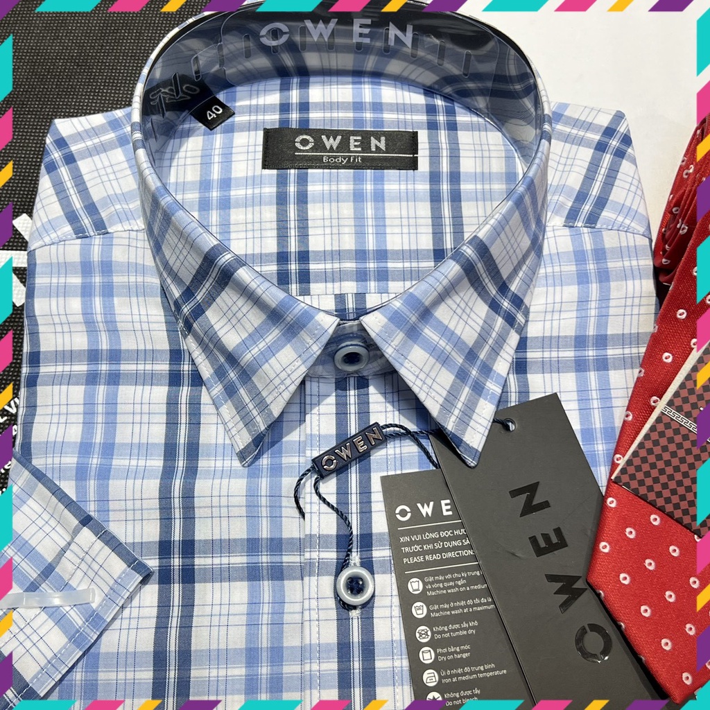 XẢ ÁO LẺ SIZE - Áo sơ mi Owen cộc tay 220426 size 38