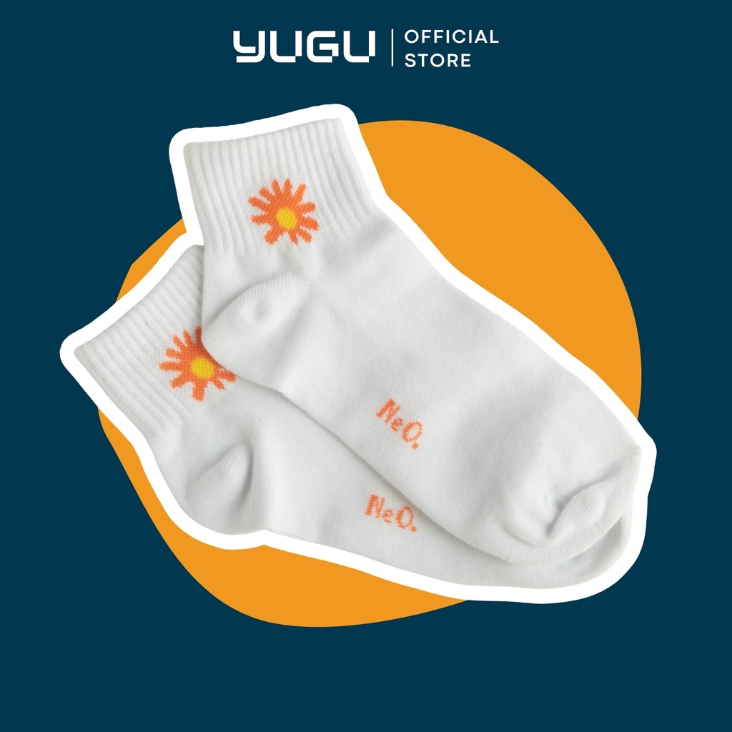 Vớ nữ Neo hoa cúc cổ thấp, tất cổ ngắn hoa cúc  cotton cao cấp kháng khuẩn thoáng mát co dãn 4 chiều
