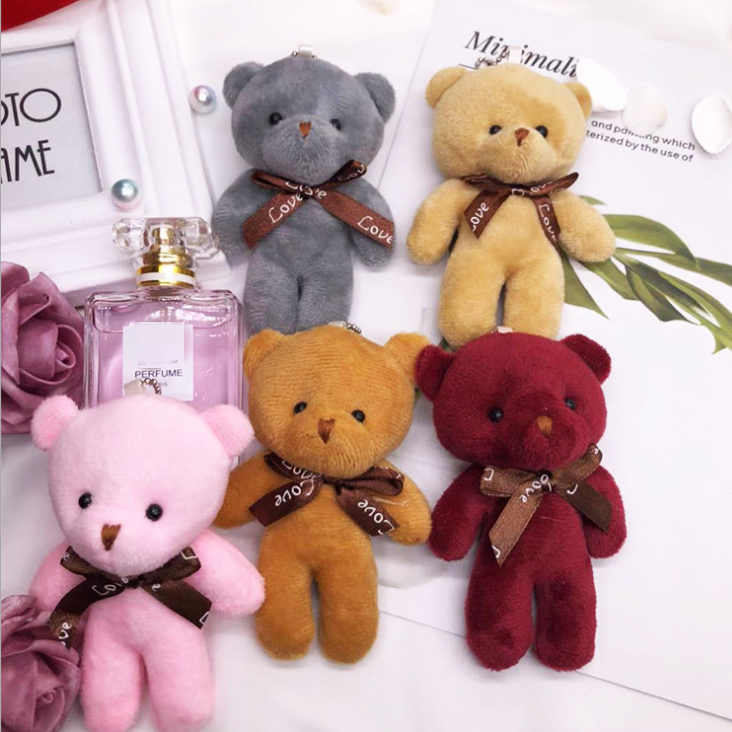 Gấu Bông mini Dễ Thương Dùng Trang Trí Bó Hoa diy