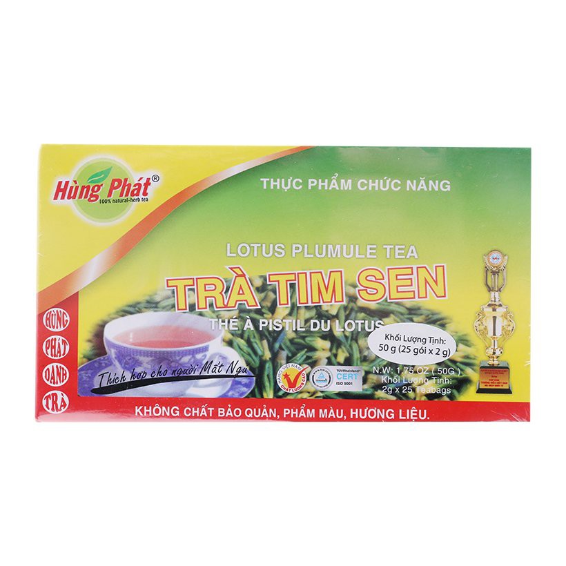 Trà tim sen Hùng Phát hộp 50g